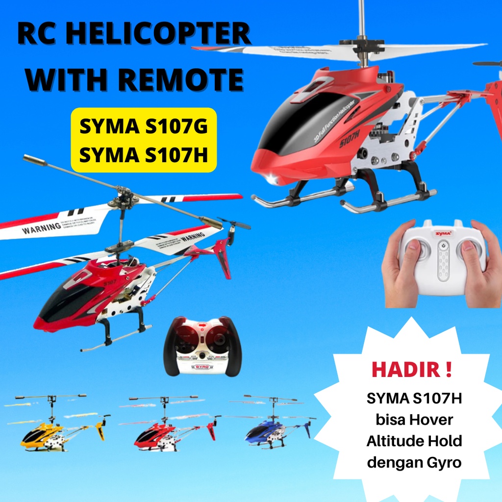 SYMA RC ELICOTTERO 3.5CH S107G Mini Aereo Metallo
