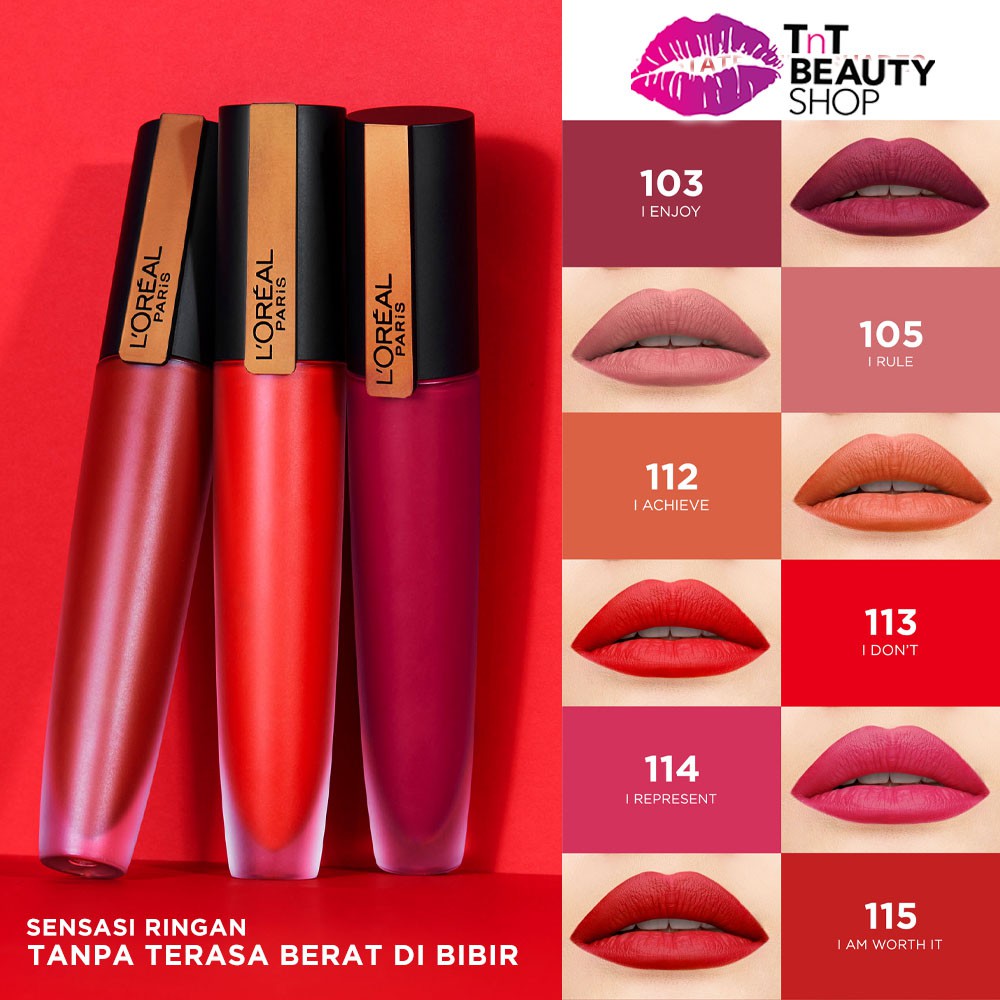 Jual LOREAL PARIS Rouge Signature Liquid Matte Lipstick Matte Colored