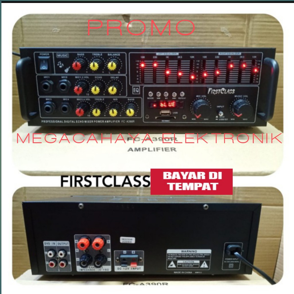 Jual AUDIO AMPLIFIER KARAOKE SOUND SYSTEM FIRSTCLASS FC A390R