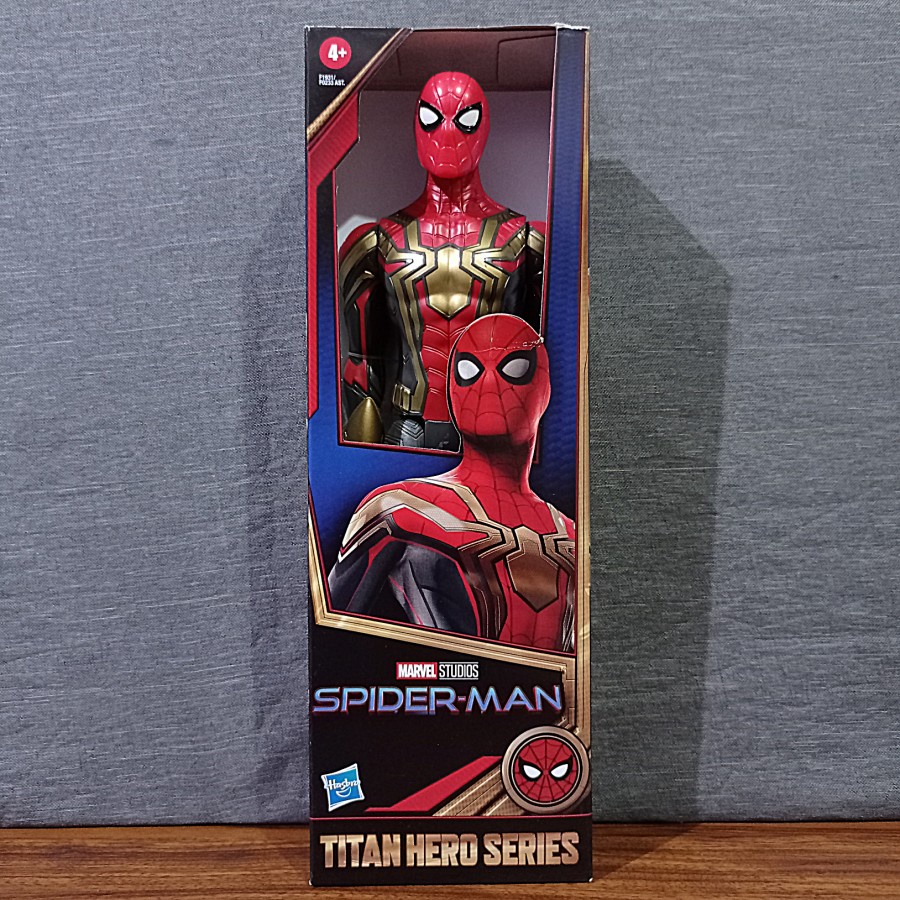 Figurine Spider-Man Titan Series – 30 Cm – 11 Points D'articulation – Hasbro Marvel – Cadeau Enfant Dès 4 Ans