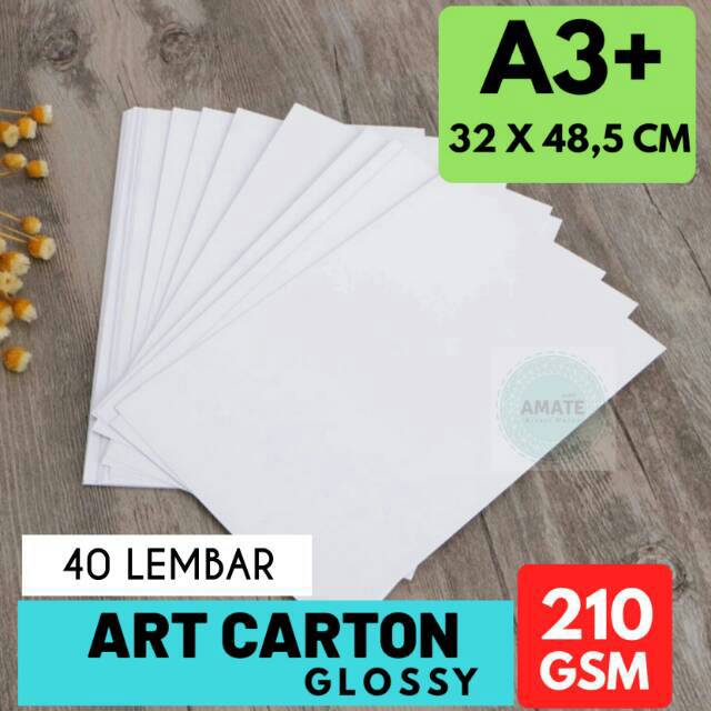 Jual Art Carton Glossy 210g A3 Plus | Kertas Art Paper Karton | Shopee ...