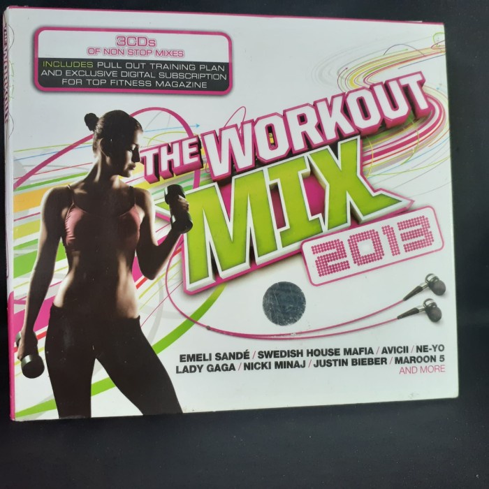 Jual CD ORIGINAL The Workout Mix 2013 Various Artist 3 CD Nonstop ...