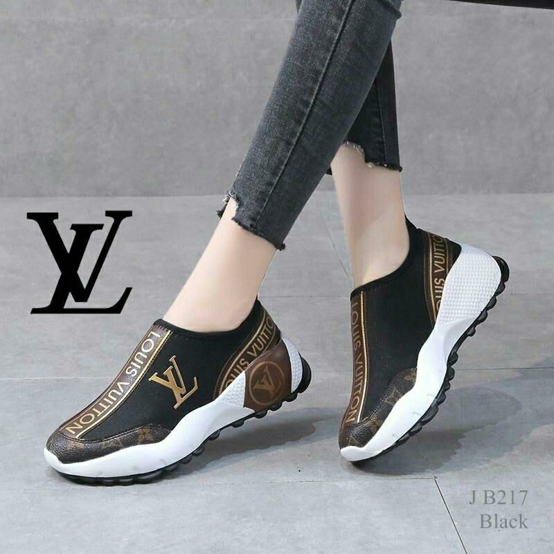 sepatu Louis Vuitton Sneakers Slip On B217 / Sepatu Fashion LV Import High  Quality