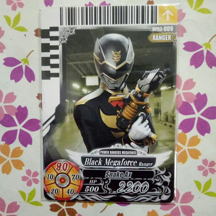 Jual power ranger card battle normal ranger black megaforce v3 | Shopee ...