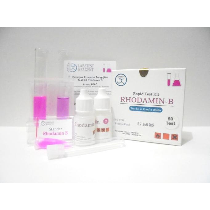 Jual Alat Uji Pewarna Rhodamin B, Test Kit Rhodamine B Rapid Test ...