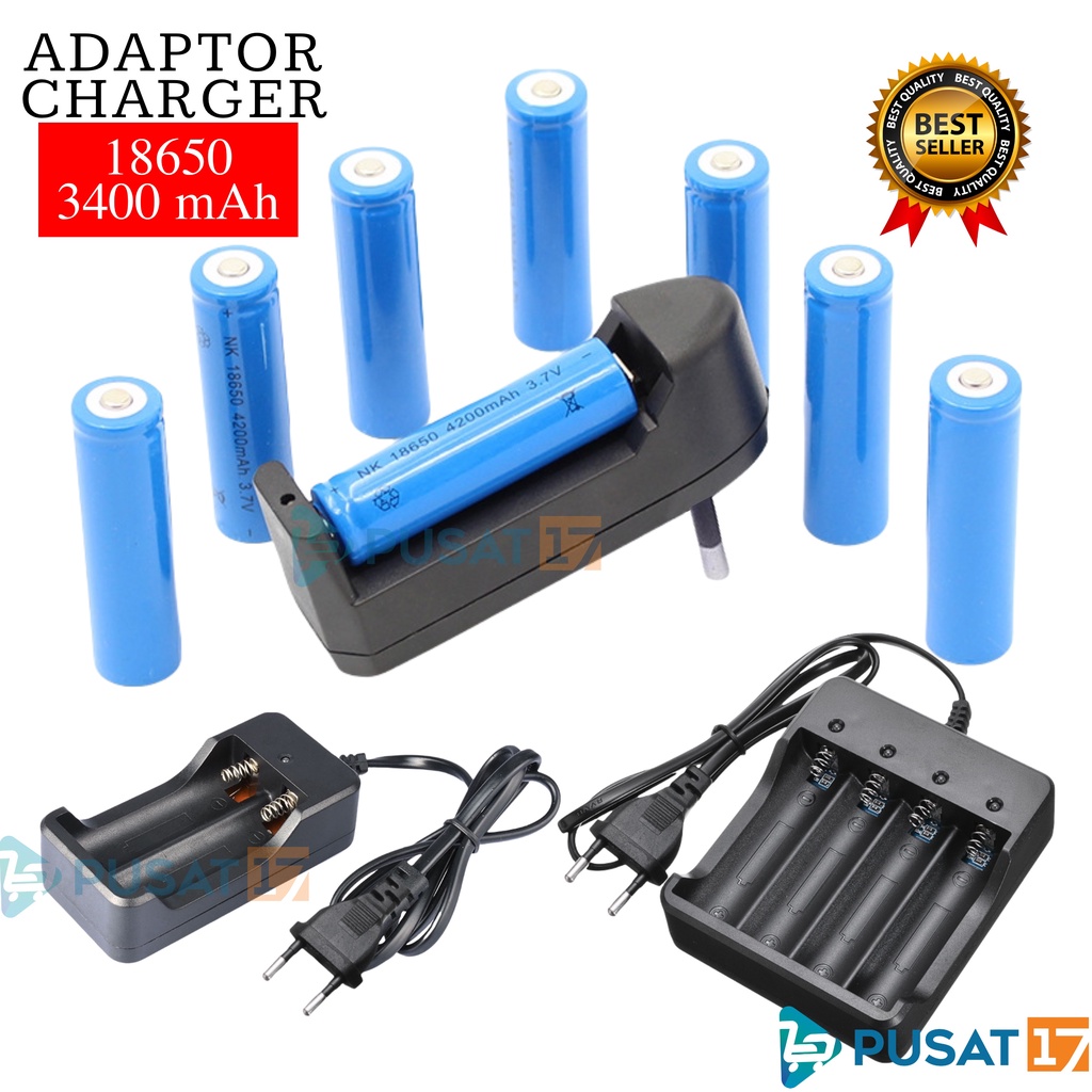 Jual PUSAT17 BATERAI CAS 18650 1200mAh 3.7 VOLT / BATRE CAS UNIVERSAL ...