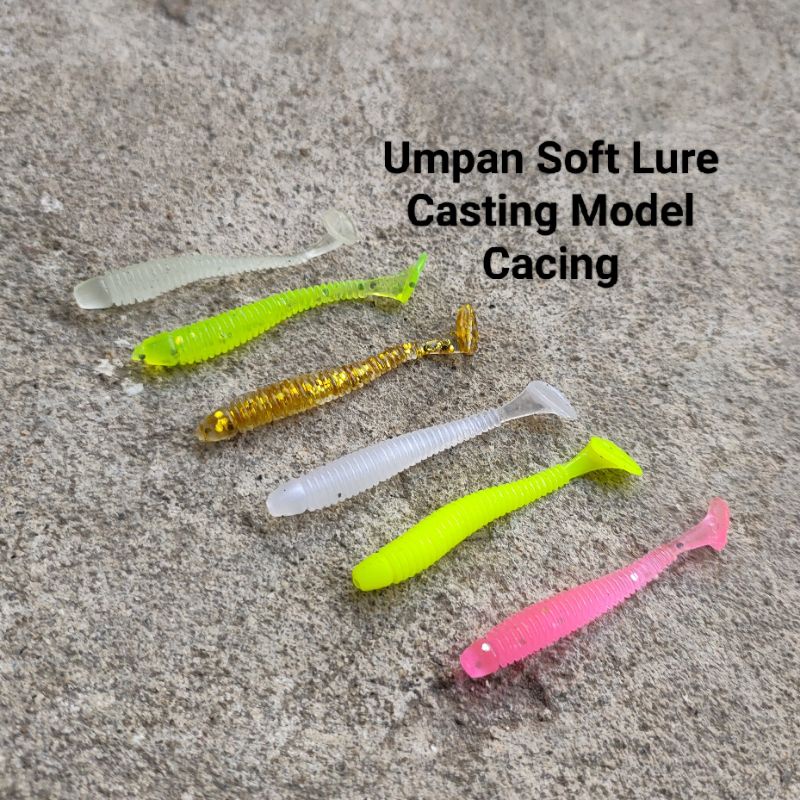 Softlure Paddle Tail 5CM - Umpan Casting UL Finesse Mini Soft Lure