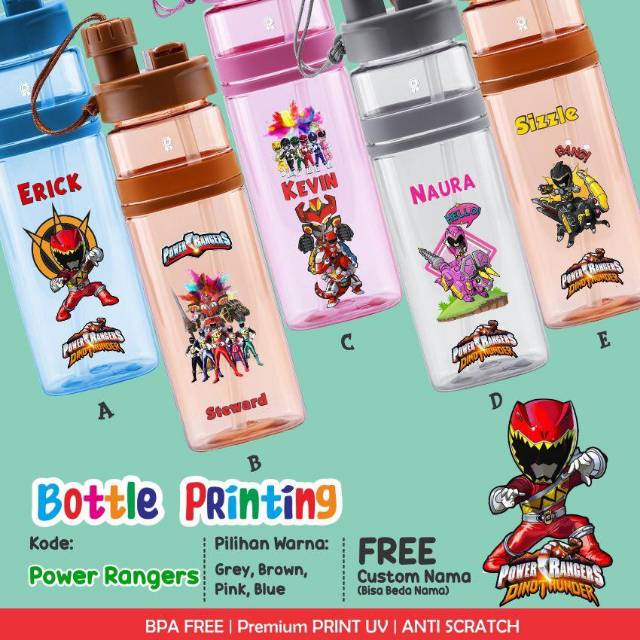 Jual Bottle Printing Power Rangers | Shopee Indonesia