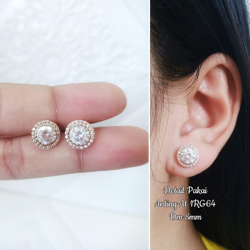 Jual ANTING TITANIUM WANITA ANTING TINDIK WANITA ANTI KARAT MODEL
