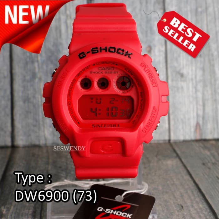 Gshock dw6900 merah sale