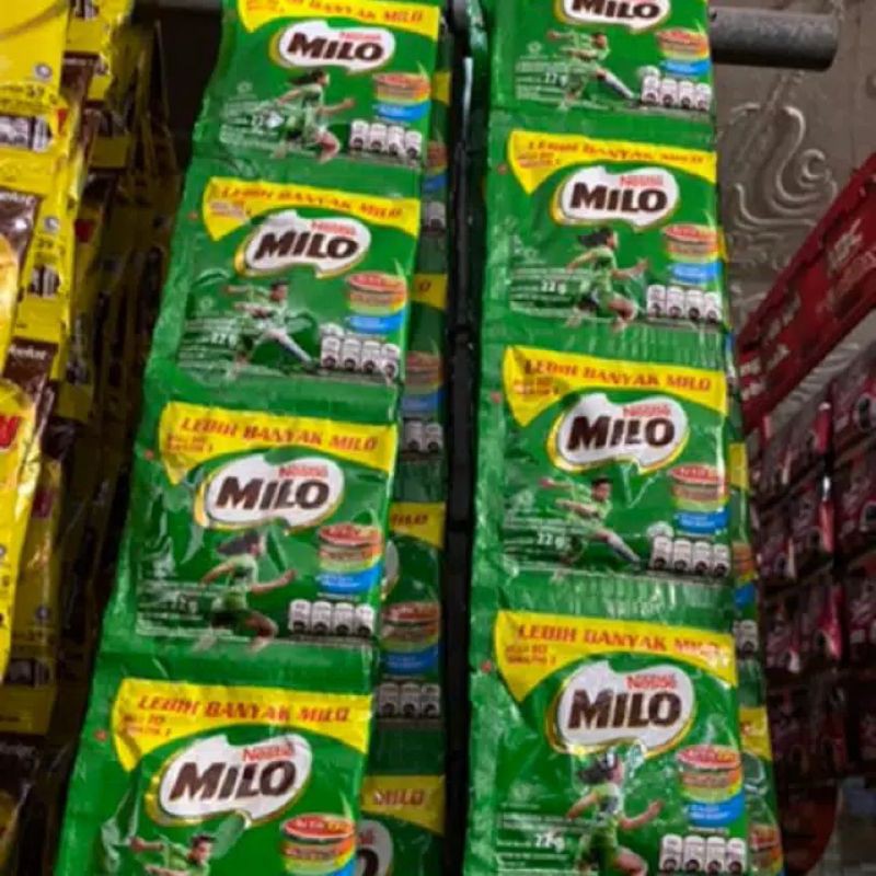 Jual Susu milo renteng isi 10 sachet, susu rasa coklat. | Shopee Indonesia