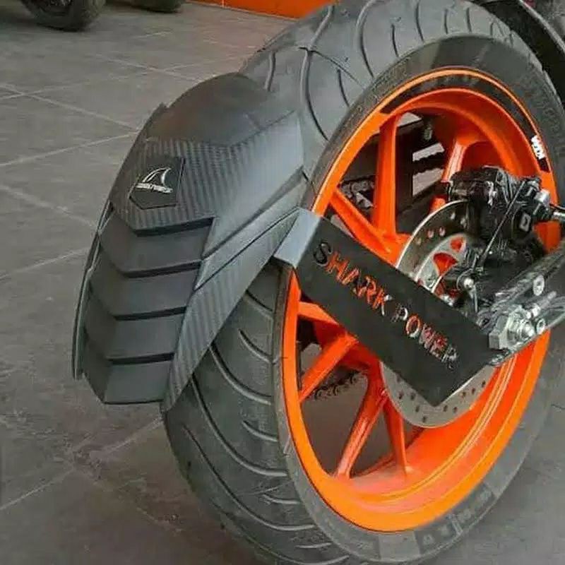 Jual mud guard shark power penahan lumpur moge mudguard vixion cbr gsx mudguard universal semua