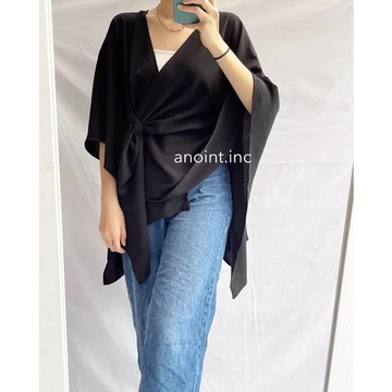 Lite Wrap Blouse Premium Soft Crepe Oversized