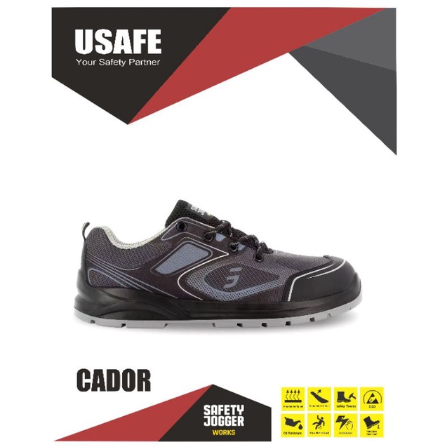 Jual (GARANSI TUKAR) Sepatu Safety Jogger Cador Grey Shopee Indonesia