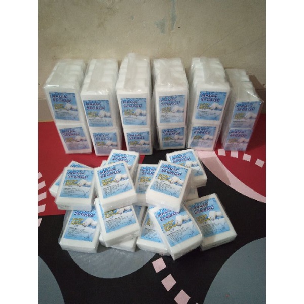 Jual MAGIC SPONGE ukuran besar 10x7x3 | Shopee Indonesia