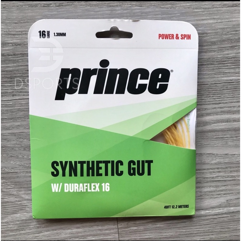 Prince Corda Tennis Synthetic Gut W/Duraflex 16 (200m) - Colore Nero - 2