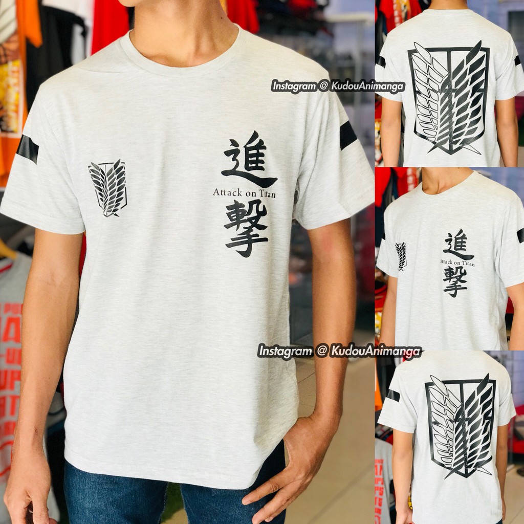 T-shirt Homme Haiiro – Eren Jager / Rainer Braun – Attack On Titan – Blanc – Taille M