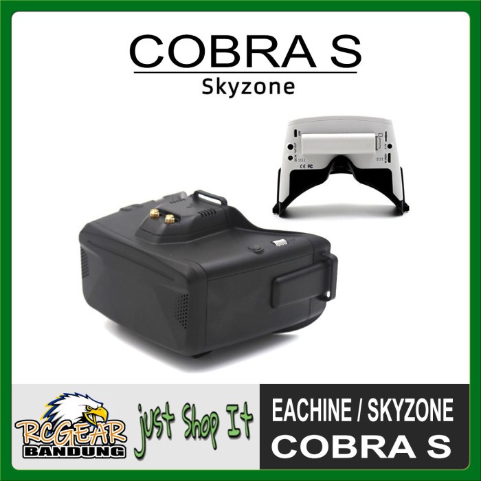 adenastore Eachine Skyzone Cobra S RapidMix Receiver HD DVR RC Drone FPV Goggles Black Berkualitas
