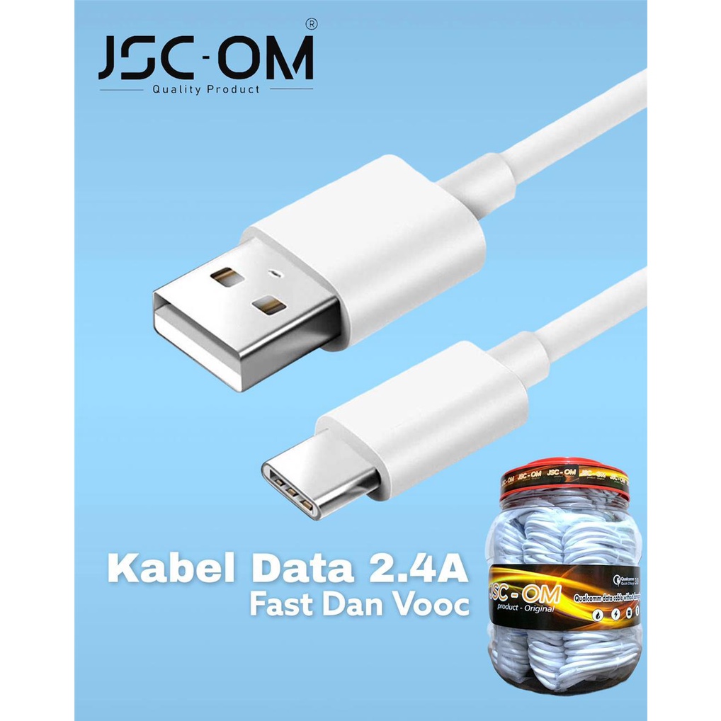 Jual KABEL DATA CHARGER JSC-OM TYPE C POLOS UP TO 2.4A SUPPORT ...