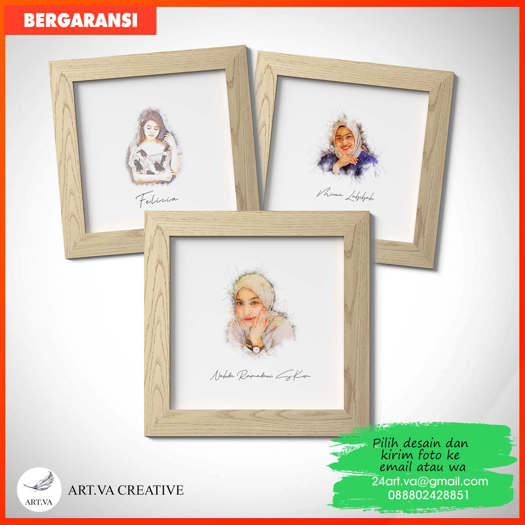 Jual DESAIN SKETCH | KADO ULTAH | WEDDING | ANNIVERSARY | ANNIV | KADO