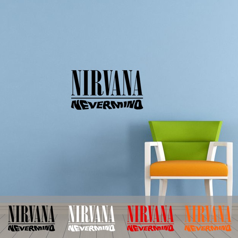 Jual Wall Sticker Dinding Rumah CafeRumah Nirvana Nevermind Stiker ...