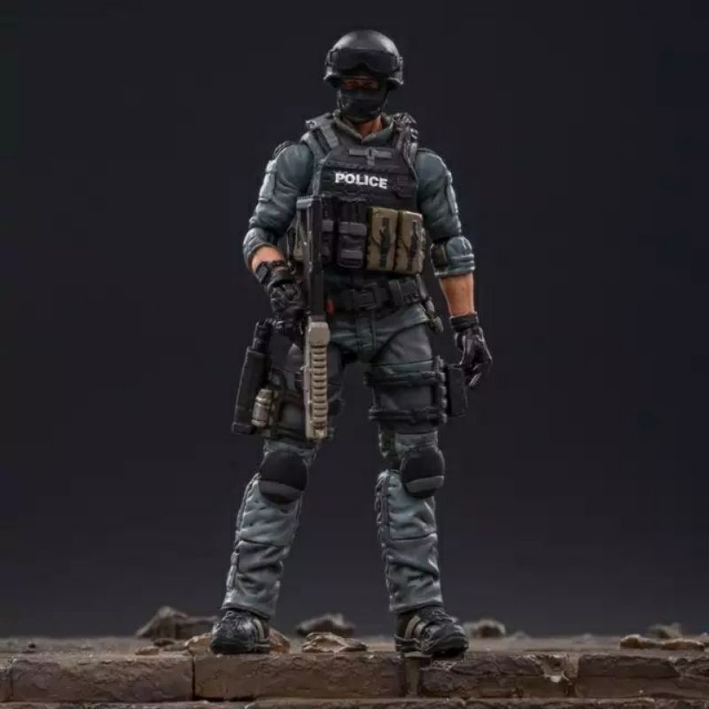 Jual Figure JOYTOY 1/18 City Police Riot Police Force Figure B Original ...