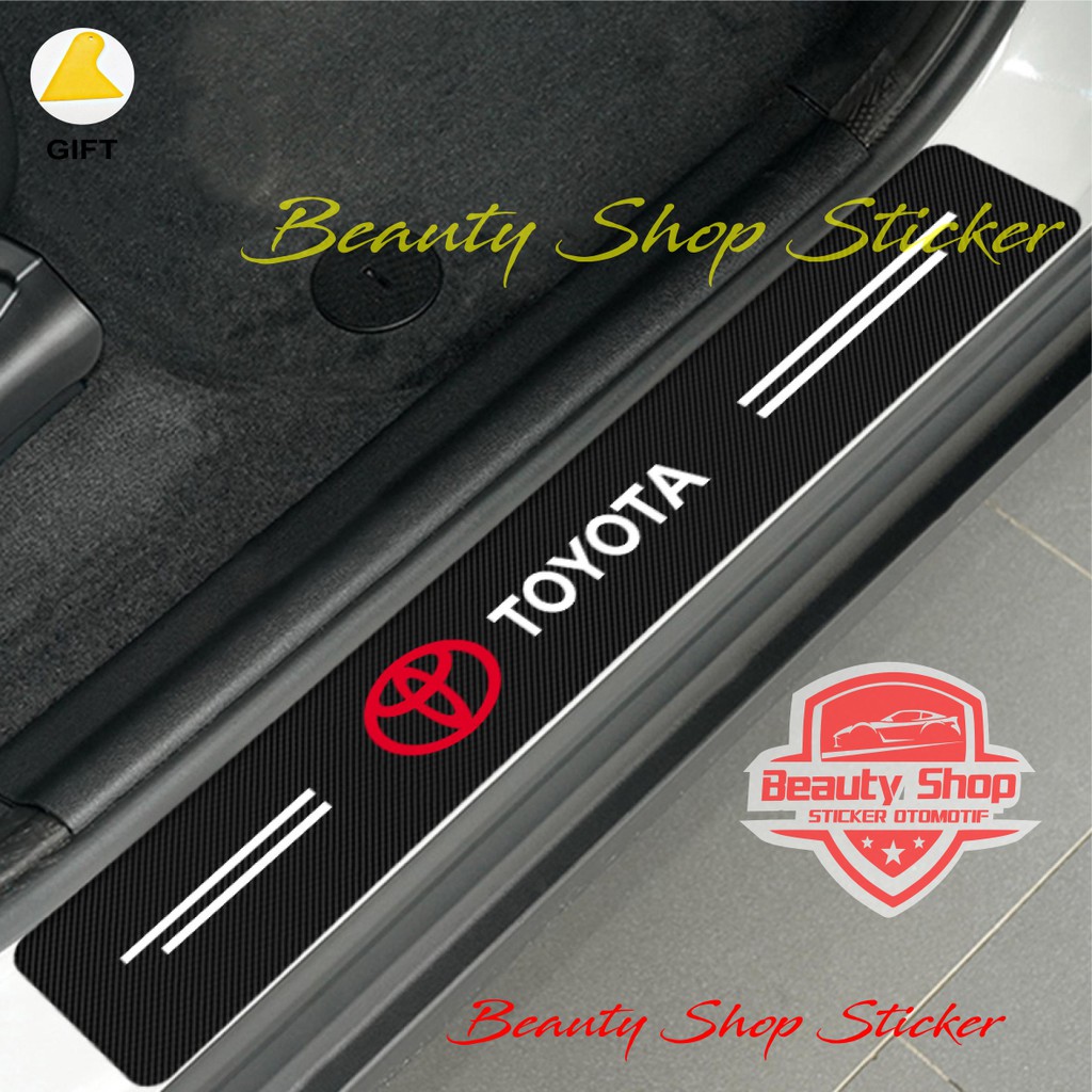 Jual Stiker Sillplate Mobil Toyota Sticker Mobil Karbon 3d Sill Plate