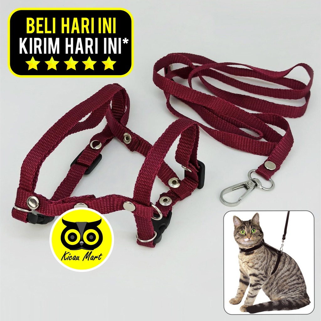 Jual TALI TUNTUN KUCING MODEL H HARNES HARNESS HERNES HARNESS KUCING