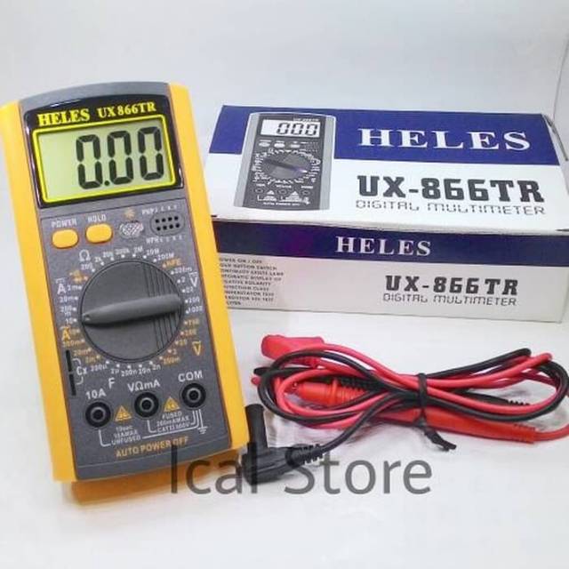 Jual Multimeter Digital Heles UX-866 TR Multitester | Shopee Indonesia