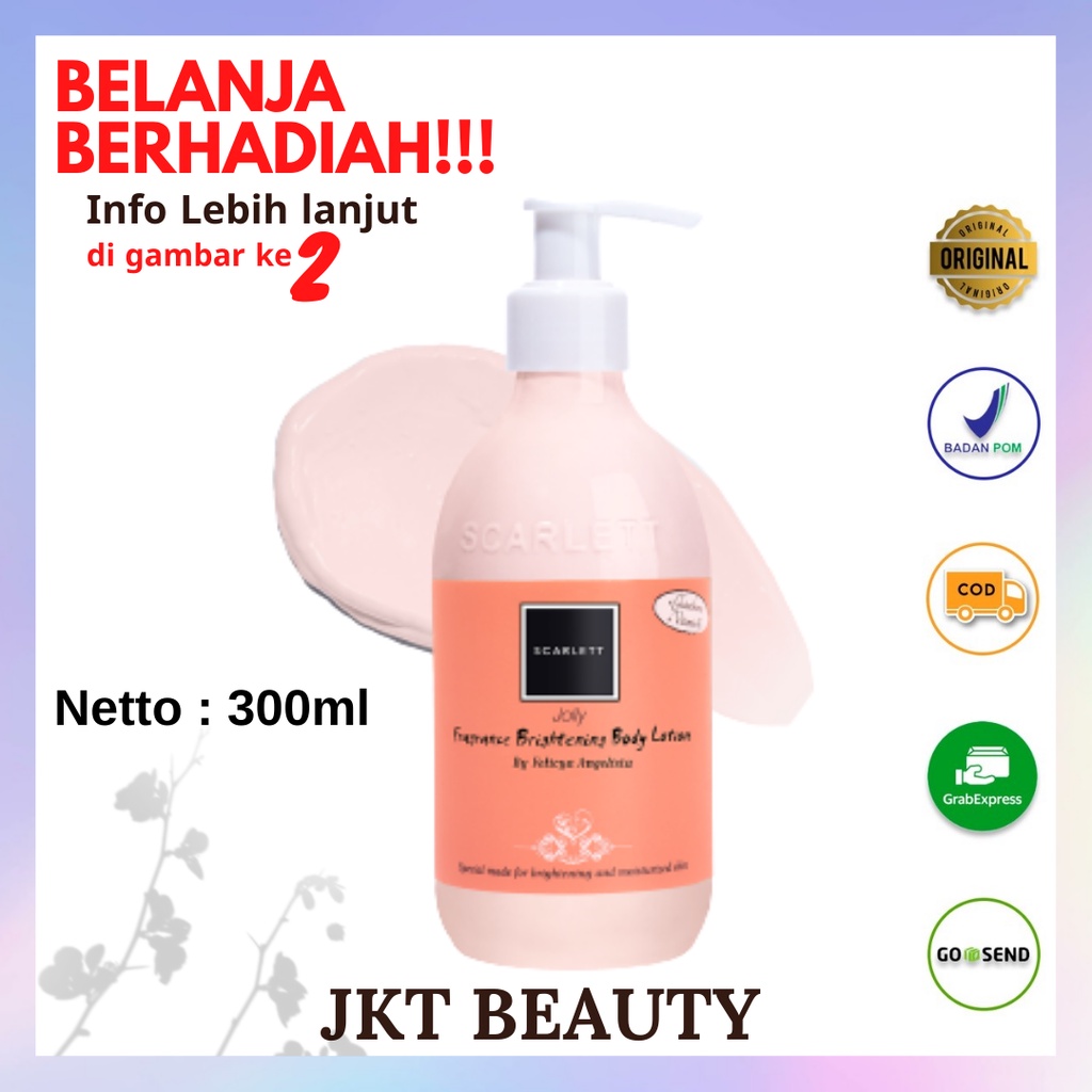 Jual SCARLETT WHITENING BODY LOTION VARIAN JOLLY 300ml Shopee Indonesia