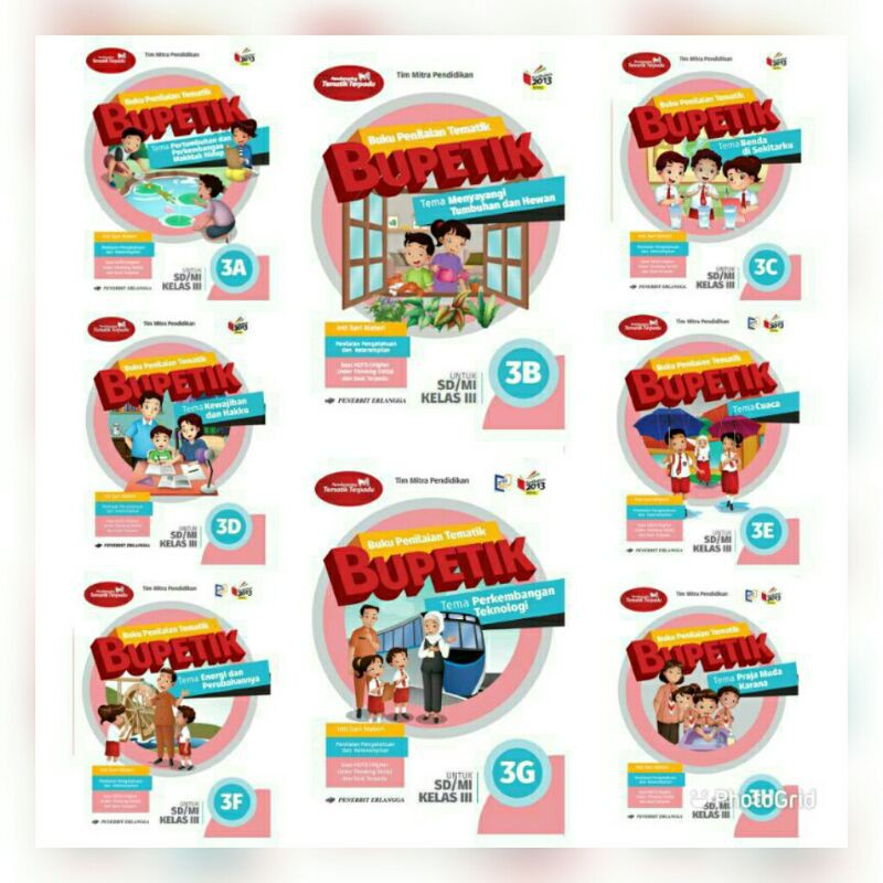 Jual BUKU SOAL PENILAIAN TEMATIK BUPETIK SD KELAS 3A 3B 3C 3D 3E 3F 3G ...