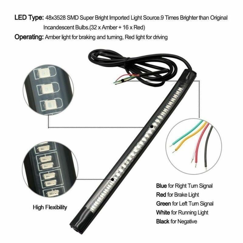 Jual LAMPU LED STOP REM STRIP 3 IN 1 SEN SEIN 17CM FLEKSIBEL DRL 17CM ...