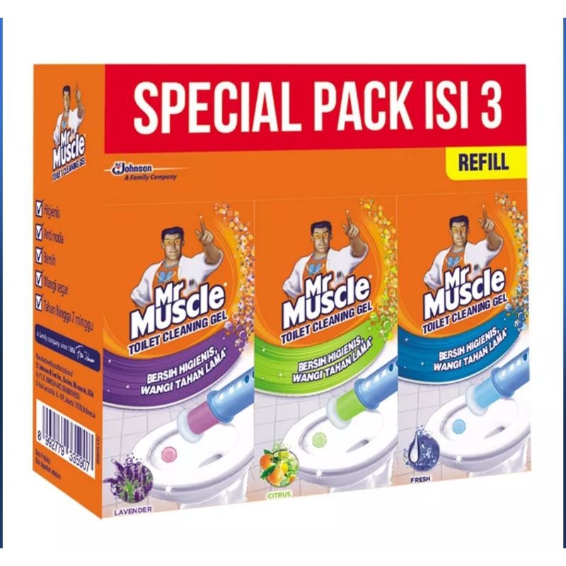 Jual Mr Muscle Toilet Cleaning Gel 3 in 1 Shopee Indonesia