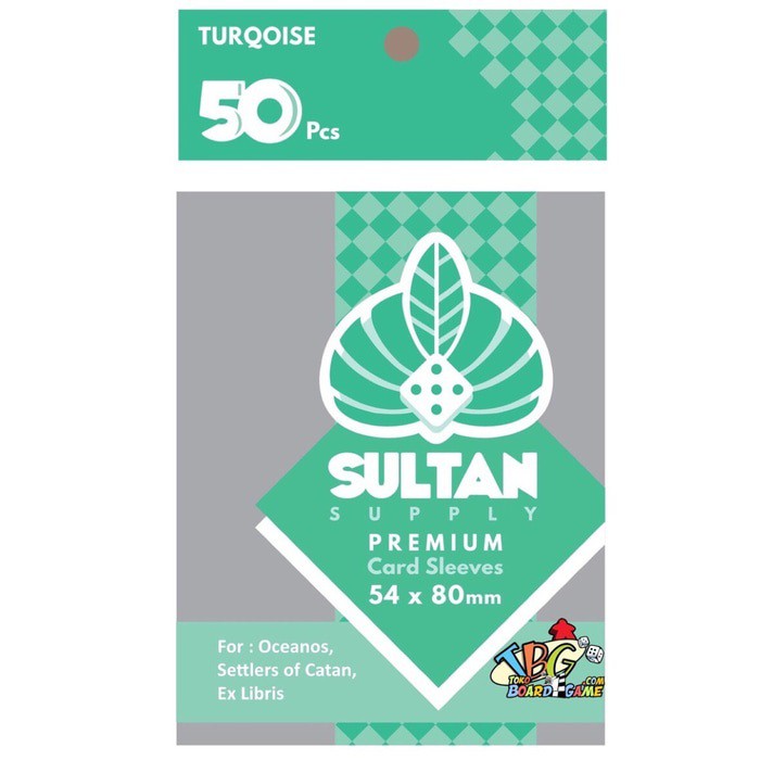 Jual Sultan Supply Premium Catan Size 54x80 mm ( Turquoise ) Card Sleeves Shopee Indonesia