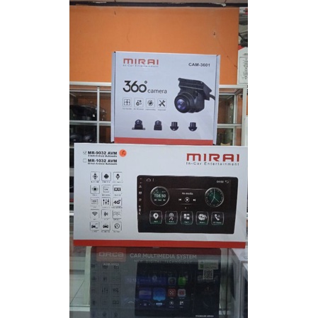 Jual Head Unit Android Mirai MR 9032/1032 AVM + Kamera 360 Mirai ...