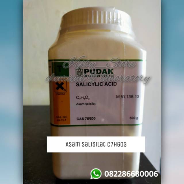 Jual Asam Salisilat Salicylic Acid C7h6o3 500gr Shopee Indonesia 8043