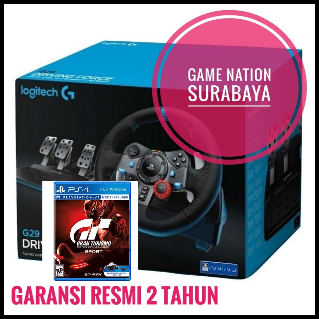 Jual Driving Force Racing wheel for PS Logitech G29 Bonus BD PS4 GT ...