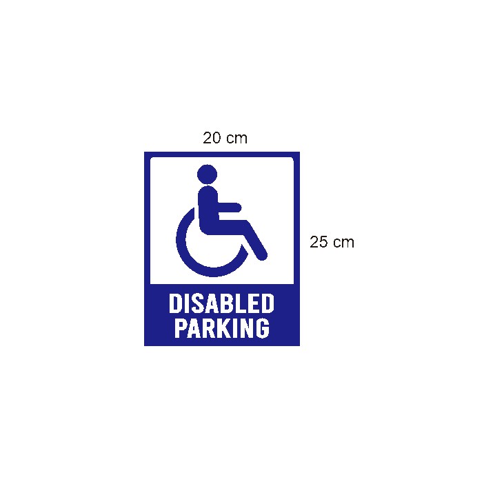 Jual Stiker Dinding Lokasi Parkir Disabled Informasi Mall Tempat Umum ...