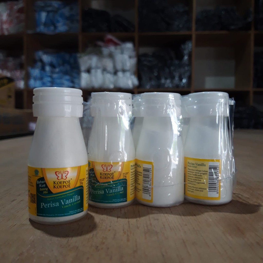 Jual Perisa Vanilla Koepoe-Koepoe Kemasan Botol 20gr (1 Pak isi 6 Botol ...