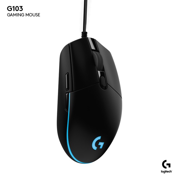 Jual Logitech G103 Prodigy Programmable RGB Gaming Mouse | Shopee Indonesia