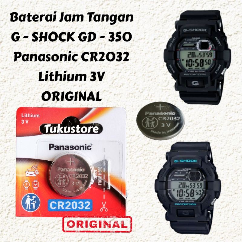 Jual Baterai Jam Tangan G SHOCK GD 350 Panasonic CR2032 Lithium 3V ORIGINAL Shopee Indonesia