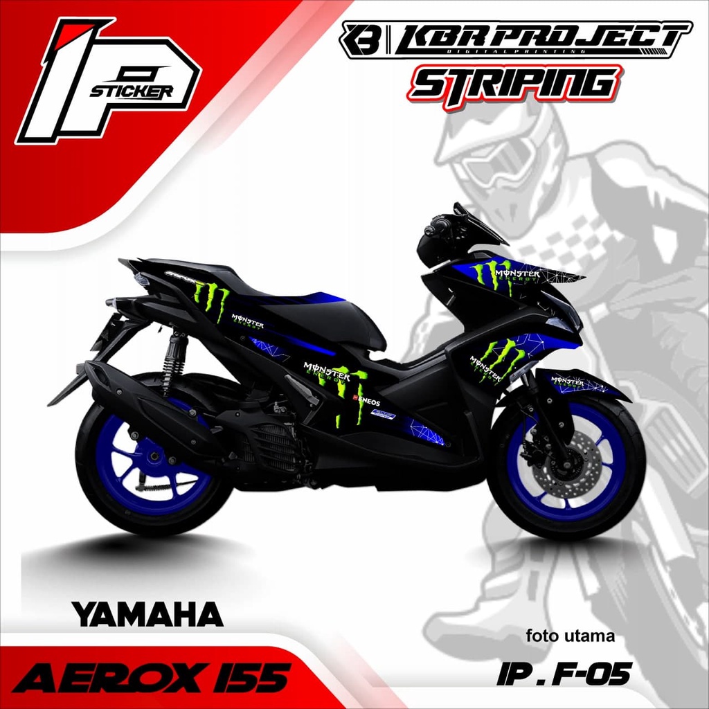 Jual AEROX 155 striping AEROX 155 motor YAMAHA motor sticker variasi ...