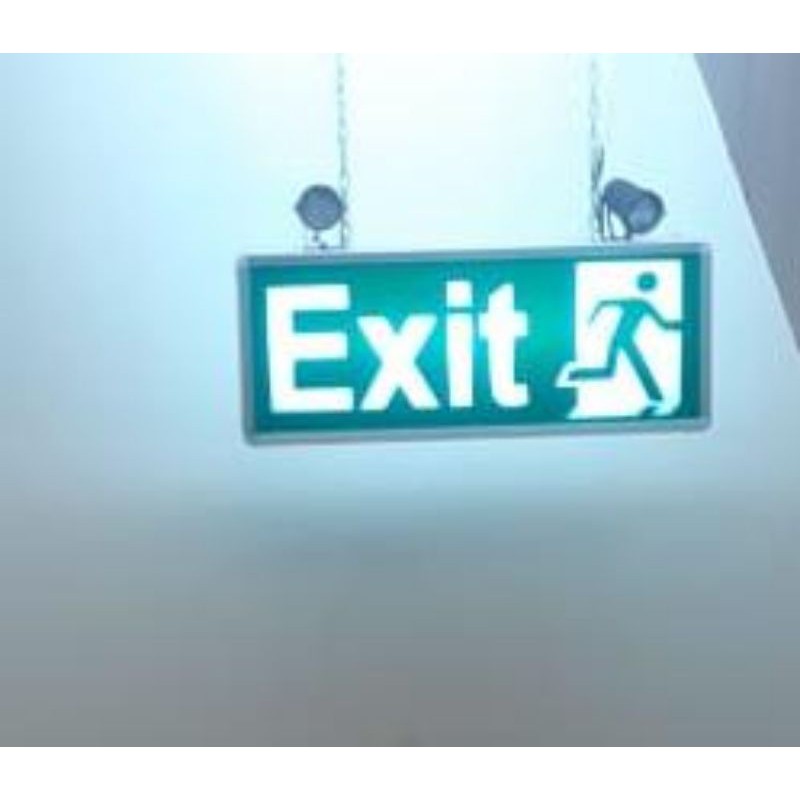 Jual Neon box exit 60x20cm | Shopee Indonesia
