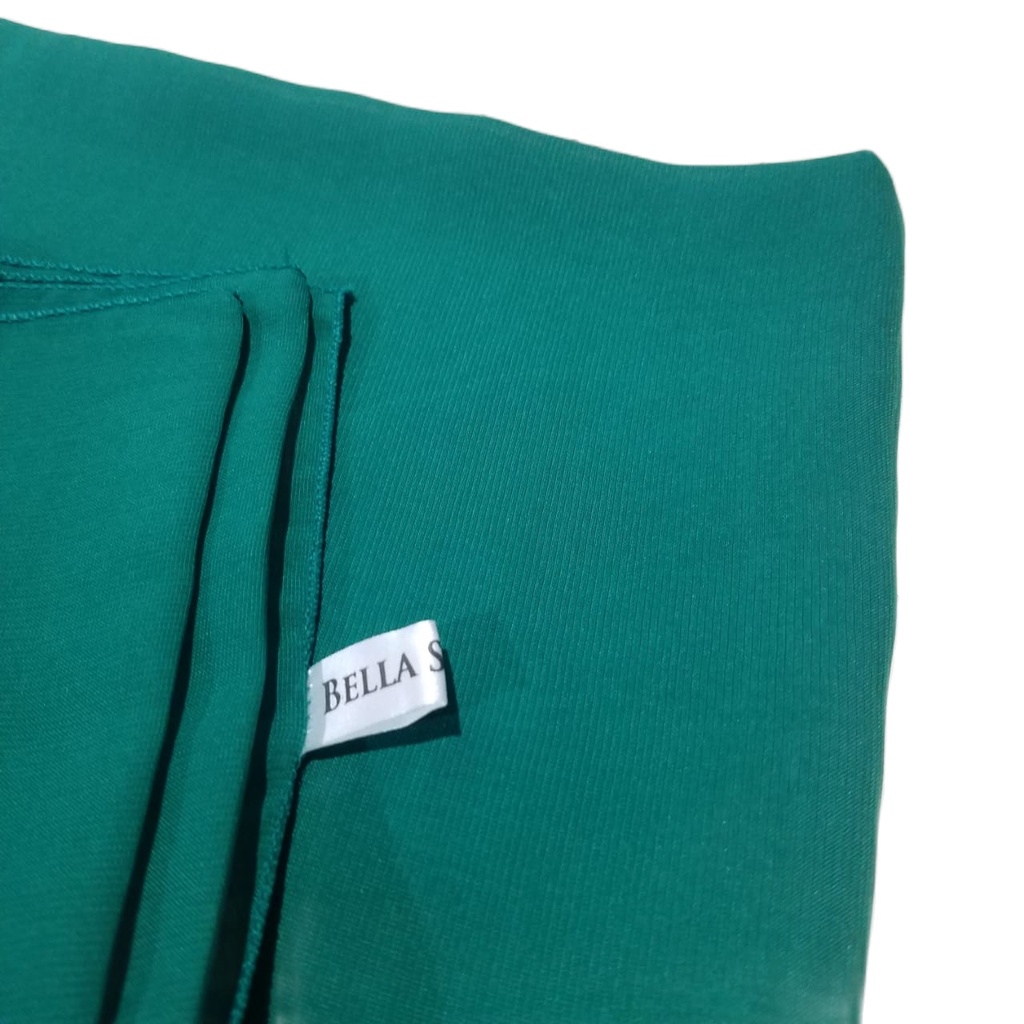 Fashion Official Kerudung Segi Empat BELLA SQUARE Warna Terlengkap Toska Premium