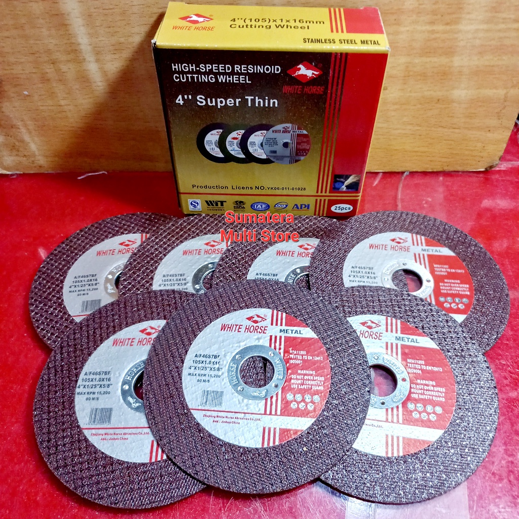 Jual White Horse Cut Off 4 inchi - Mata Gerenda potong tipis 1 mm ...