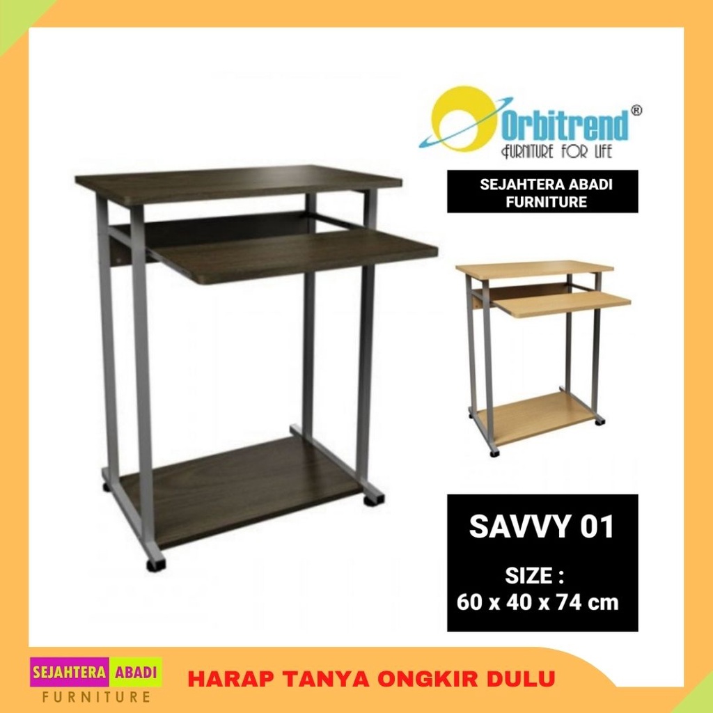 Jual orbitrend meja komputer besi, meja minimalis, computer desk savvy ...
