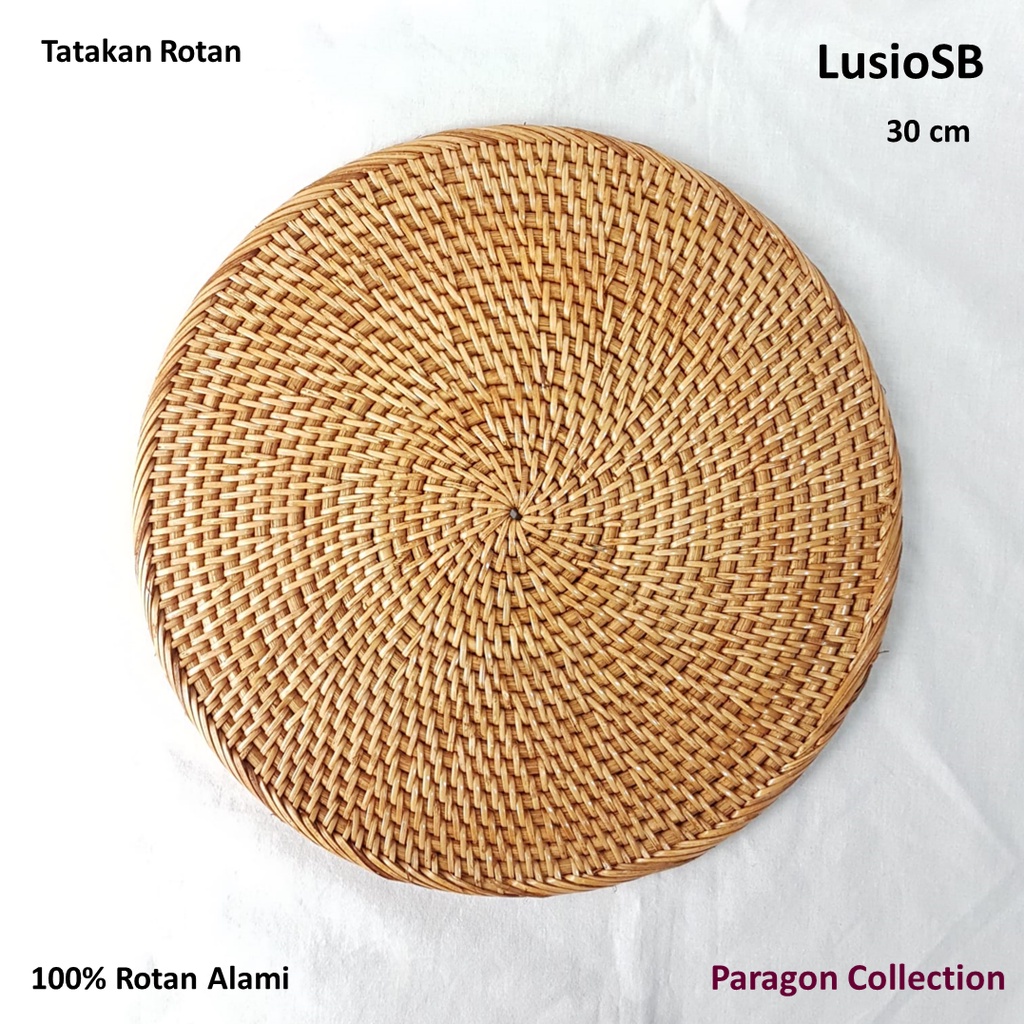 Jual Lusiosb Tatakan Piring Rotan Spiral Premium Tatakan Rotan Alas Rotan Rattan Placemat