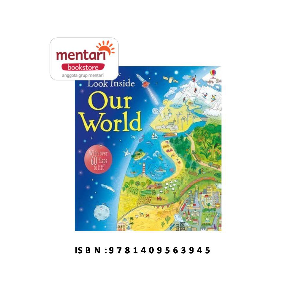 Jual Usborne Flap Book Look Inside Our World Shopee Indonesia
