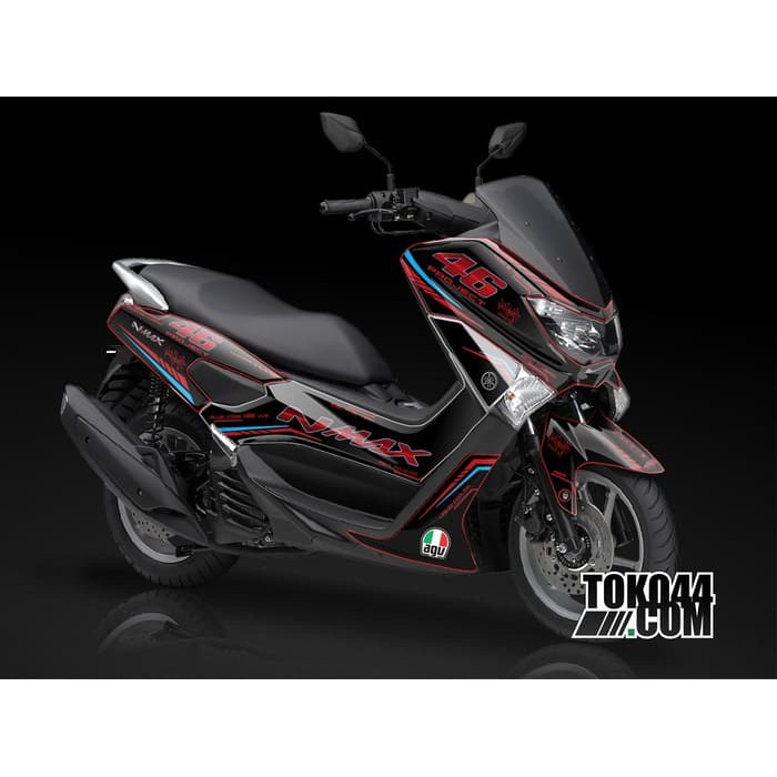 Jual Sticker Modifikasi NMAX Merah Valentino Rossi 46 Racing Project