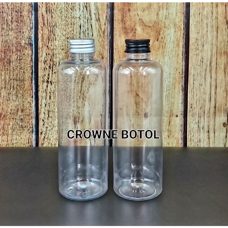 Jual Botol Plastik 250ml Tutup Ulir Almunium Neck 24 Silver Hitambotol Minum Tutup Ulir 7004